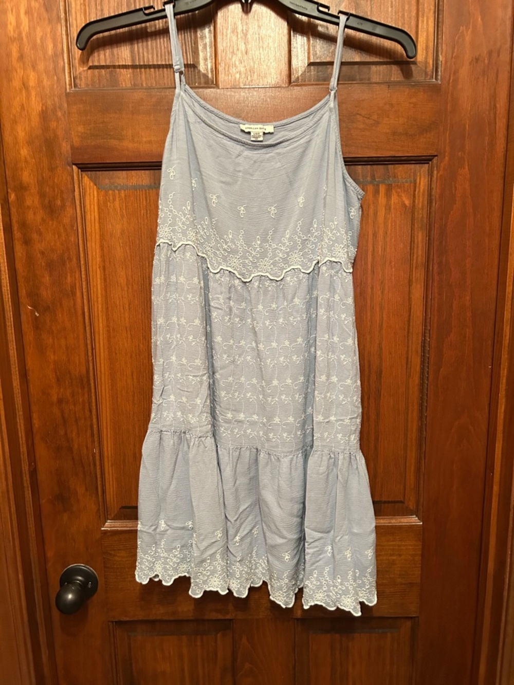 American Eagle Outfitters Light Blue Crewneck Top